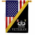Guarderia 28 x 40 in. Home of US Airborne House Flag with Armed Forces Army Double-Sided Vertical  Banner GU4182644